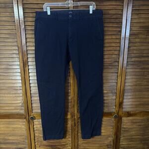 J.Crew Flex Men's Pants - Blue, Straight Flat Front - Size 35x32 Slim Fit